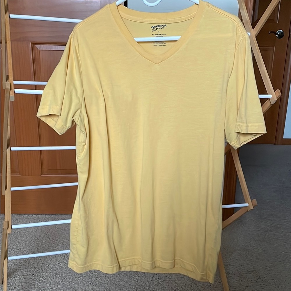 Men's V-Neck T-Shirts - Blue, Yellow, Pink 3pack - Picture 8 of 8